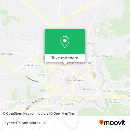 Lycée Célony map