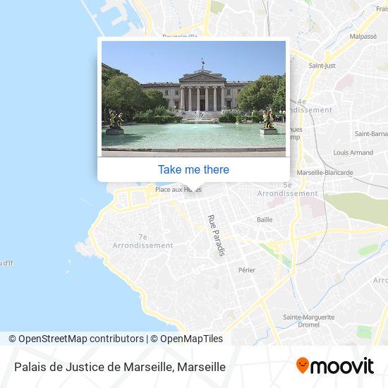 Palais de Justice de Marseille map