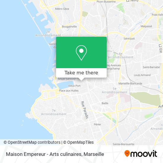 Mapa Maison Empereur - Arts culinaires