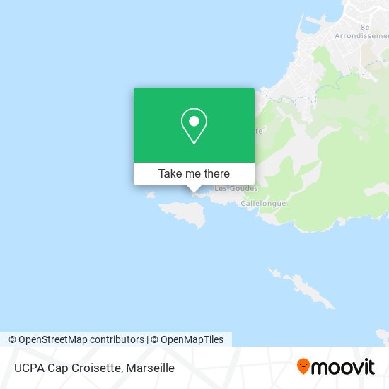 UCPA Cap Croisette map