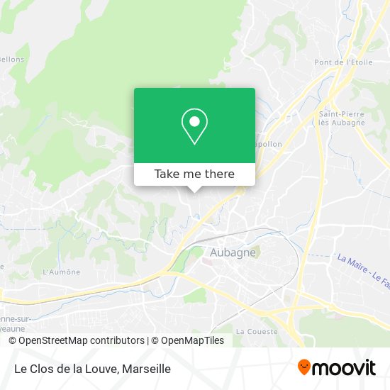 Le Clos de la Louve map