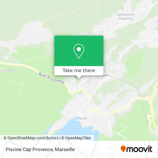 Piscine Cap Provence map