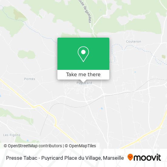 Presse Tabac - Puyricard Place du Village map