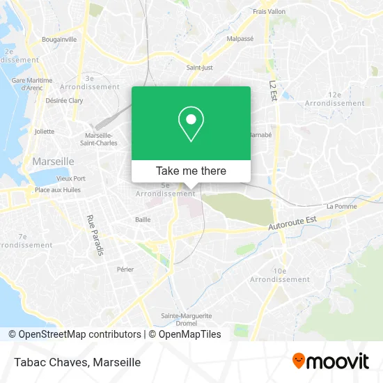 Tabac Chaves map
