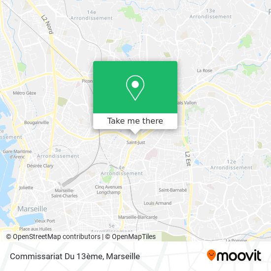 Commissariat Du 13ème map