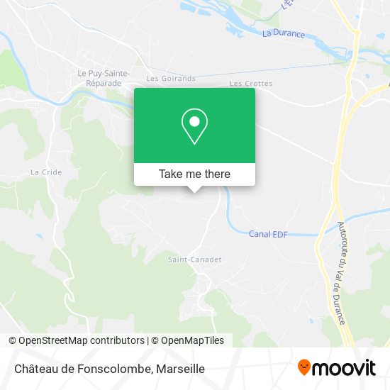 Château de Fonscolombe map