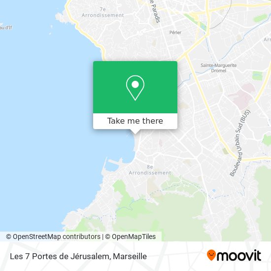 Les 7 Portes de Jérusalem map