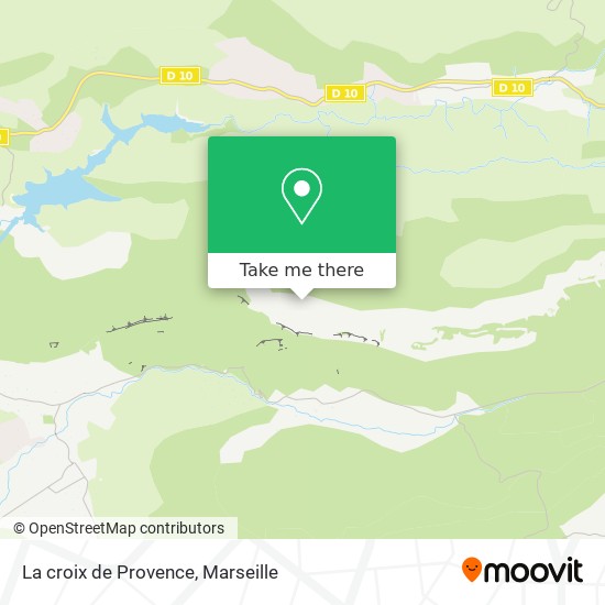 La croix de Provence map