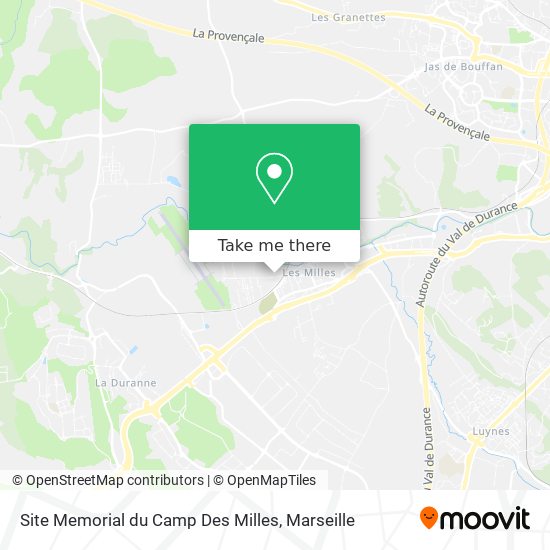 Mapa Site Memorial du Camp Des Milles