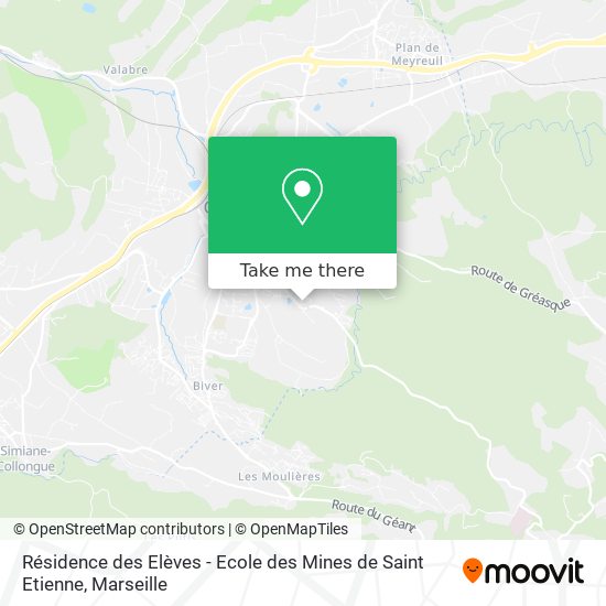 Résidence des Elèves - Ecole des Mines de Saint Etienne map