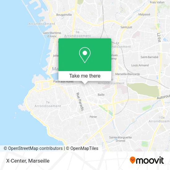 X-Center map
