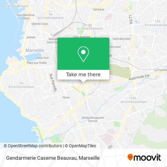Gendarmerie Caserne Beauvau map