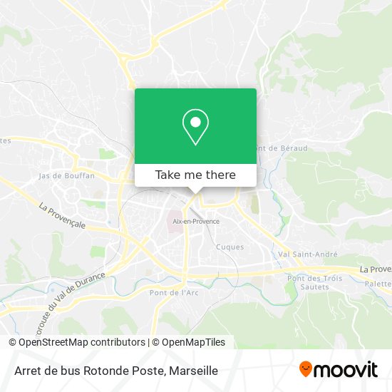 Mapa Arret de bus Rotonde Poste