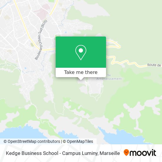 Kedge Business School - Campus Luminy map