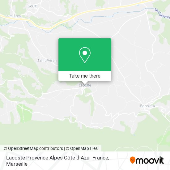 Lacoste Provence Alpes Côte d Azur France map