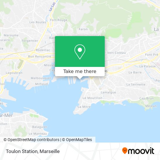 Toulon Station map