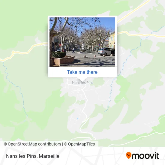 Nans les Pins map