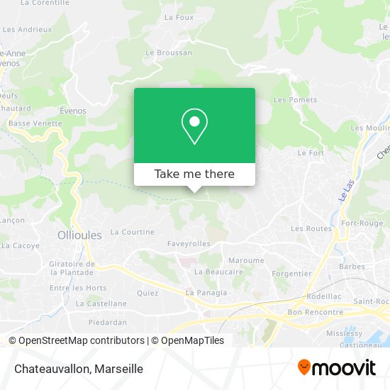 Chateauvallon map