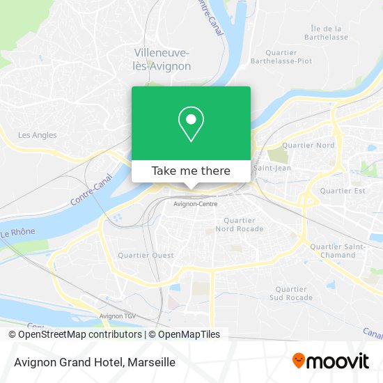 Avignon Grand Hotel map