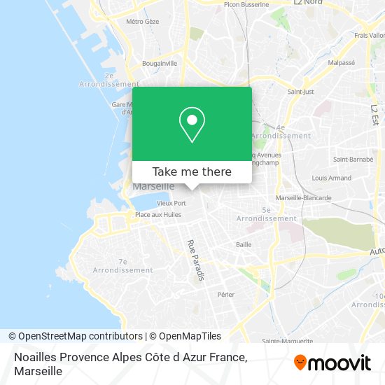 Mapa Noailles Provence Alpes Côte d Azur France