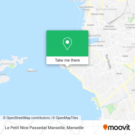 Le Petit Nice Passedat Marseille map