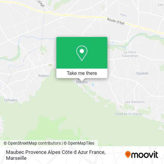 Maubec Provence Alpes Côte d Azur France map