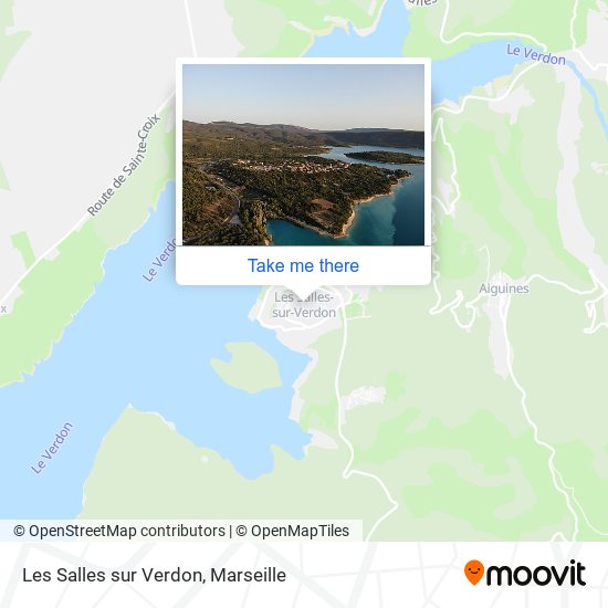 Les Salles sur Verdon map