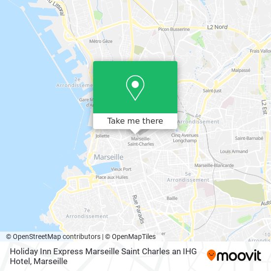 Holiday Inn Express Marseille Saint Charles an IHG Hotel map