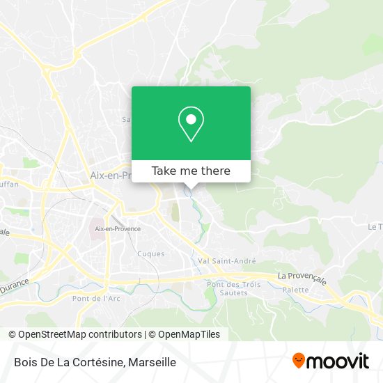 Bois De La Cortésine map