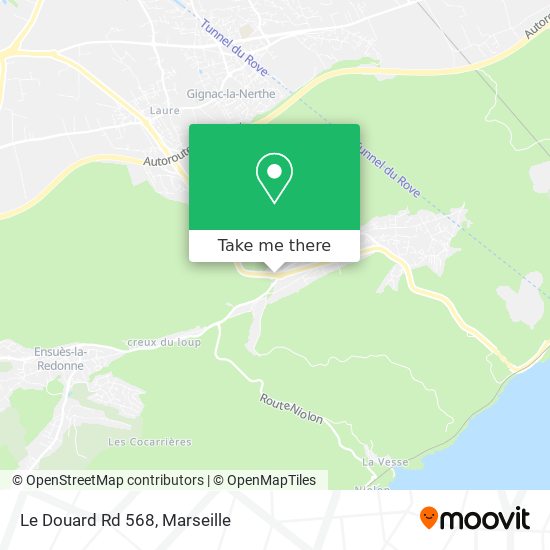 Le Douard Rd 568 map