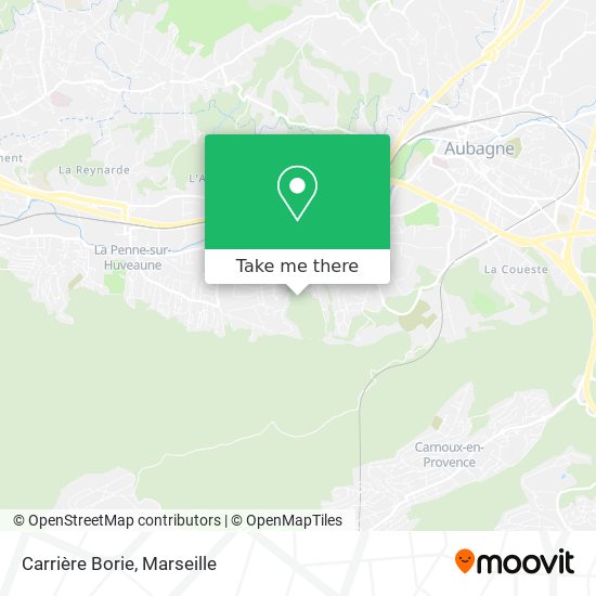 Carrière Borie map