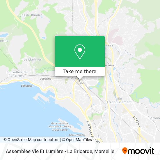 Assemblée Vie Et Lumière - La Bricarde map