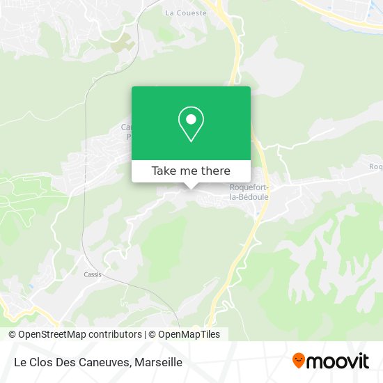 Le Clos Des Caneuves map