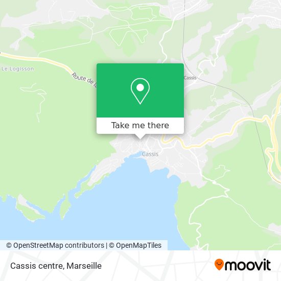 Cassis centre map