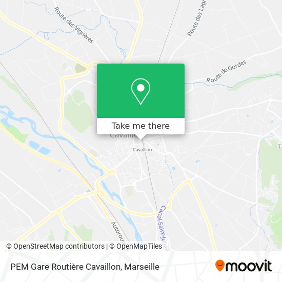 PEM Gare Routière Cavaillon map