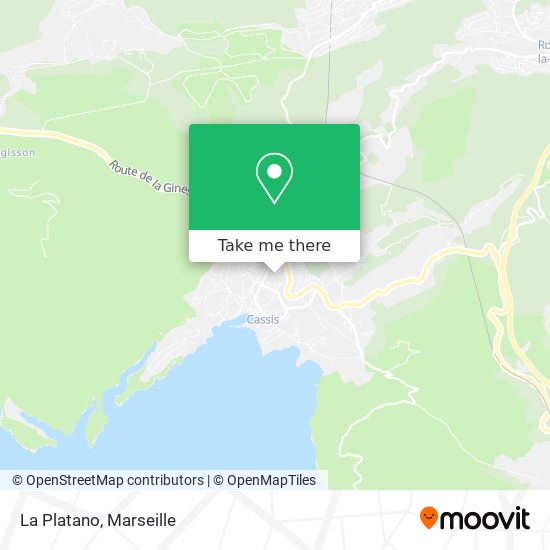 La Platano map