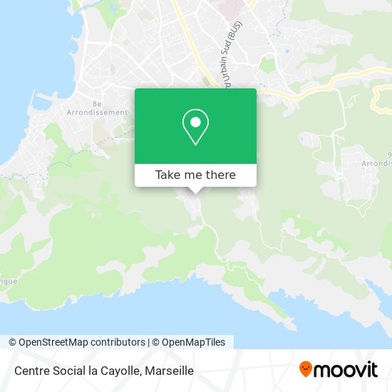 Mapa Centre Social la Cayolle
