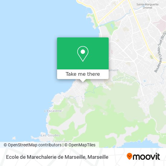 Mapa Ecole de Marechalerie de Marseille