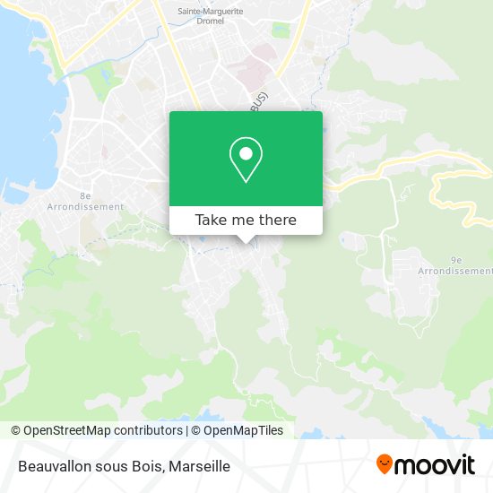 Mapa Beauvallon sous Bois