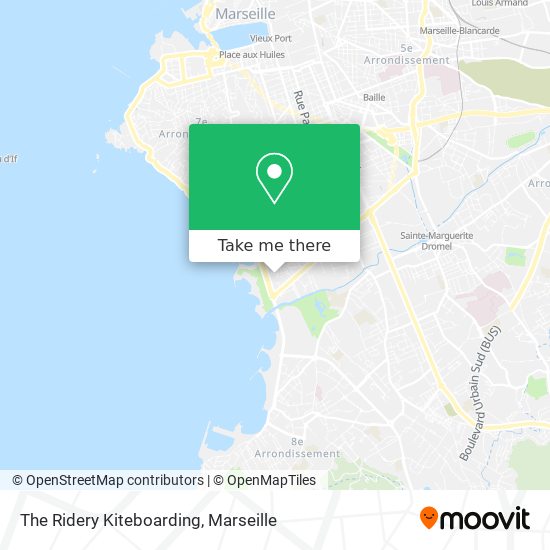 Mapa The Ridery Kiteboarding