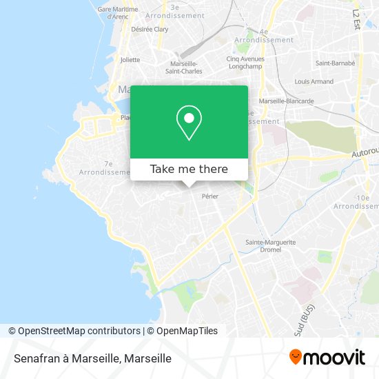 Senafran à Marseille map