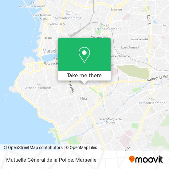 Mutuelle Général de la Police map