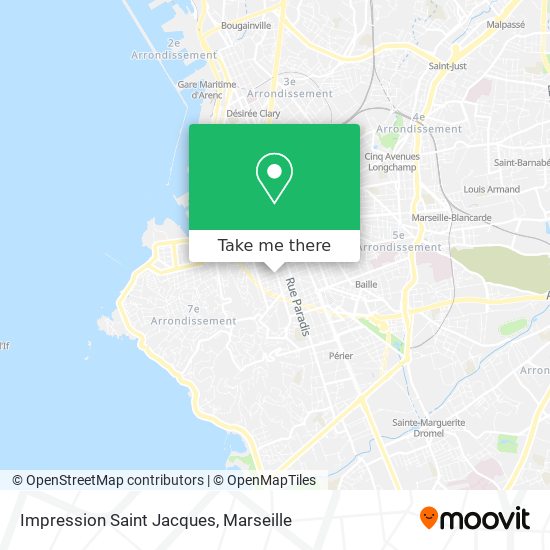 Impression Saint Jacques map