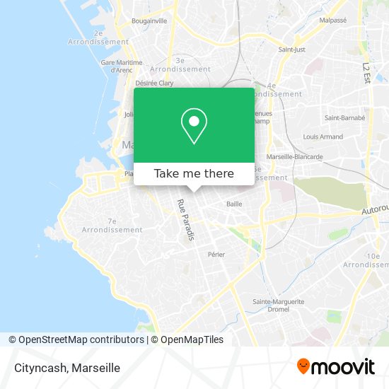 Cityncash map