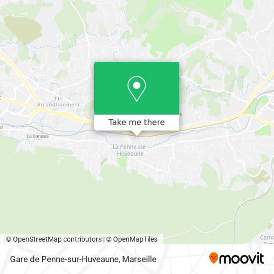 Gare de Penne-sur-Huveaune map
