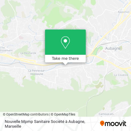 Nouvelle Mpmp Sanitaire Société à Aubagne map