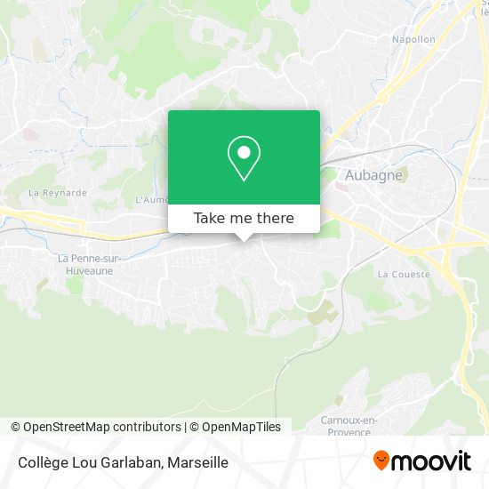 Collège Lou Garlaban map