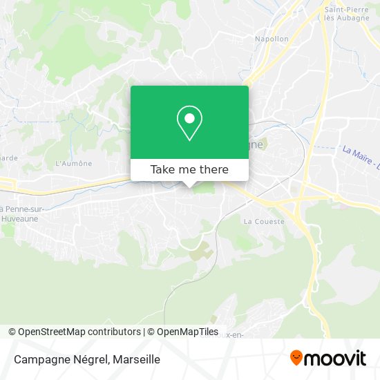 Campagne Négrel map