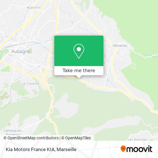 Kia Motors France KIA map
