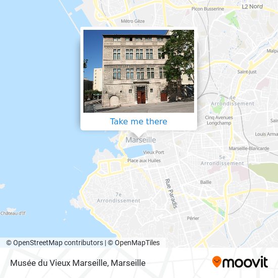 Mapa Musée du Vieux Marseille